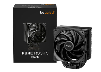 be quiet! Pure Rock 3 Black - Verpakking met product