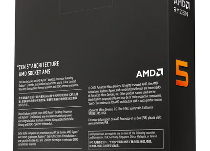 AMD Ryzen 5 9600X - Doos achteraanzicht