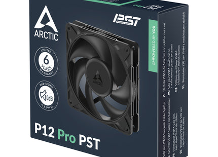 Arctic P12 Pro PST Zwart - Verpakking