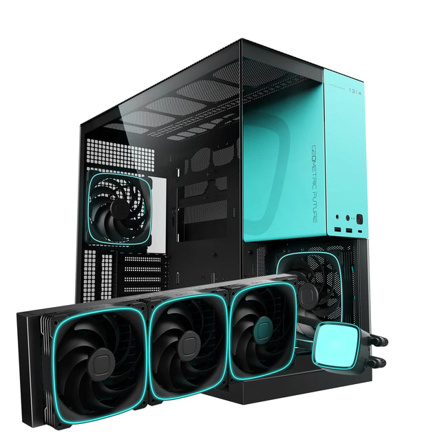 DIY ComponentsPack Sentinel  Liquid RGB Blue<br/><span style="font-weight:normal" >Ryzen 7 9850X3D | RX 9070 XT | 32GB DDR5-6000 | 2TB SSD </span>