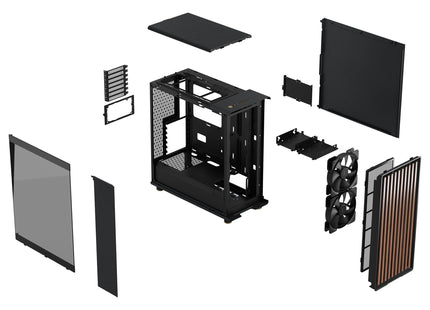 Fractal Design North Charcoal Black TGD - Exploded view