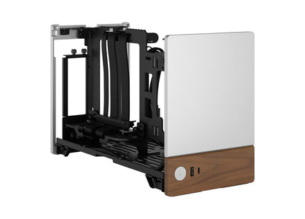 Fractal Design Terra Silver - Linksvoor boven zonder zijpaneel
