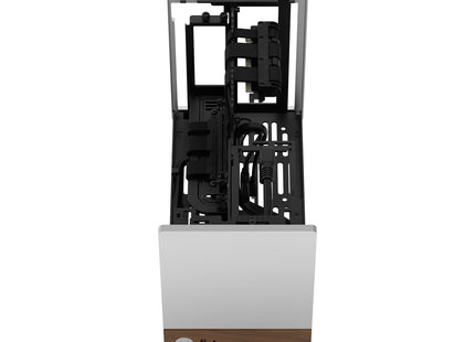 Fractal Design Terra Silver - Voorkant boven zonder zijpaneel