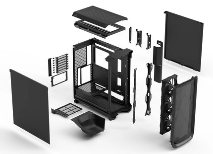 Fractal design Meshify 3 Black Solid - Exploded view