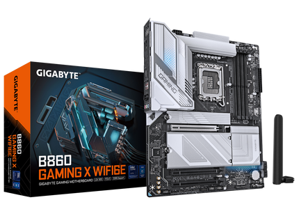 GIGABYTE B860 GAMING X WIFI6E - Product met verpakking