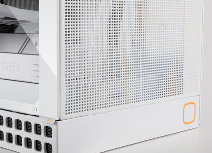 Geometric Future Model 4 King Arthur Wit - Close-up glazen zijpaneel