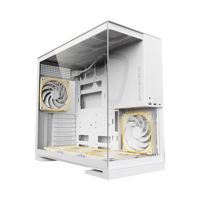 Geometric Future Model 5 (5FAN) Wit - Vooraanzicht