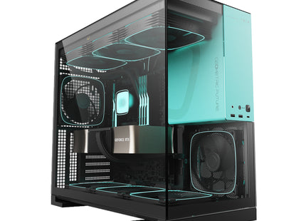 Geometric Future Model 5 (5FAN) Zwart/Blauw - Build met GPU 2