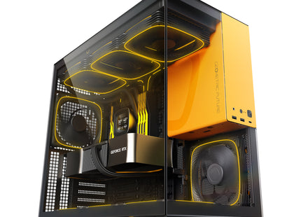 Geometric Future Model 5 (5FAN) Zwart/Geel - Build 1