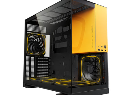 Geometric Future Model 5 (5FAN) Zwart/Geel - Vooraanzicht