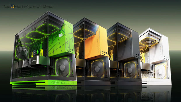 Geometric Future Model 5 (5FAN) Zwart/Grijs - Banner