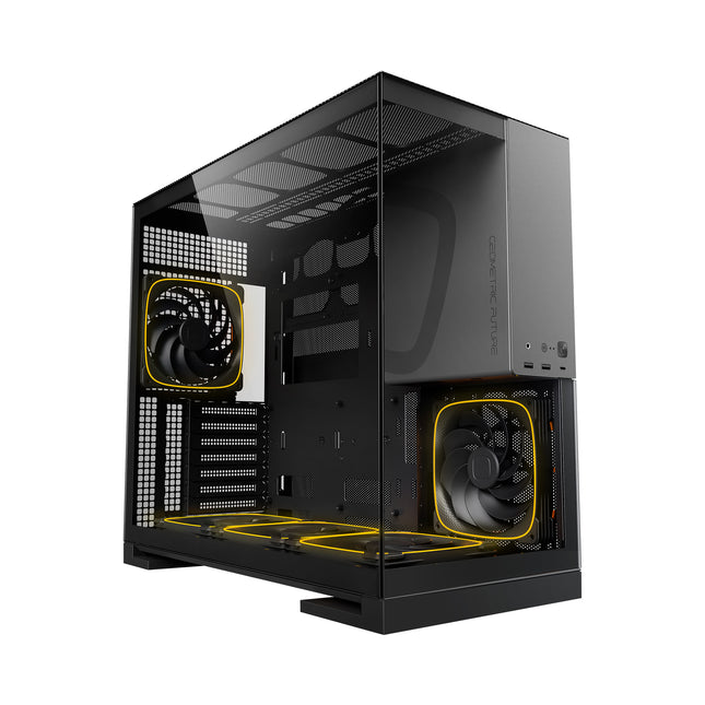 Geometric Future Model 5 (5FAN) Zwart/Grijs - Vooraanzicht