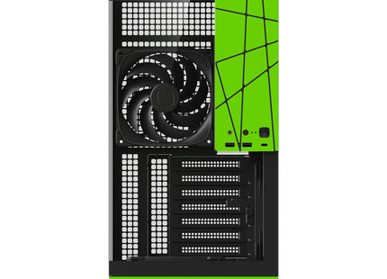 Geometric Future Model 5 (5FAN) Zwart/Groen - Frontaal