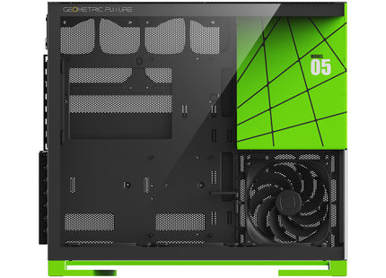 Geometric Future Model 5 (5FAN) Zwart/Groen - Linkerzijaanzicht