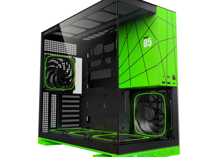 Geometric Future Model 5 (5FAN) Zwart/Groen - Vooraanzicht