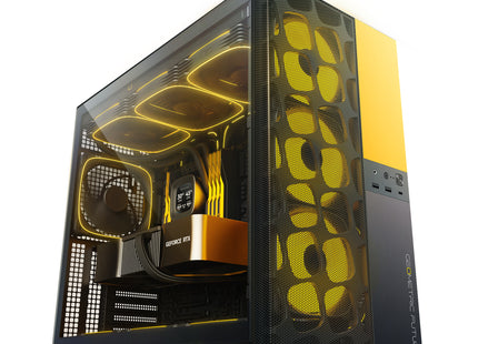 Geometric Future Model 5 Vent (5FAN) Zwart/Geel - Build met GPU 1