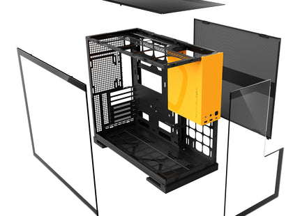 Geometric Future Model 5 Zwart/Geel - Exploded view