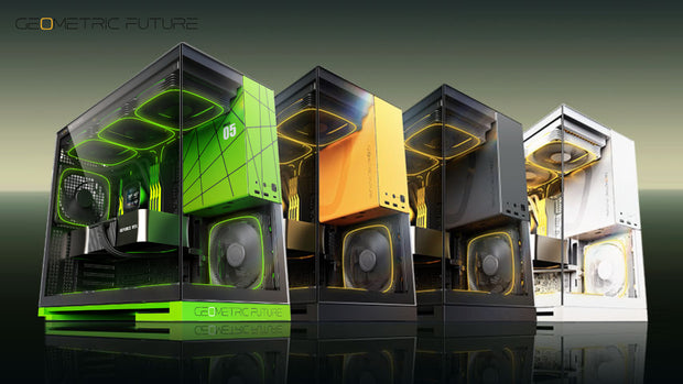 Geometric Future Model 5 Zwart/Groen - Banner