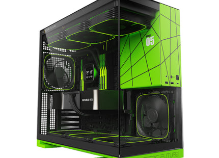 Geometric Future Model 5 Zwart/Groen - Build VGA 2