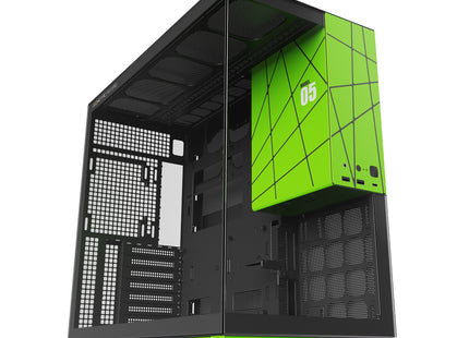 Geometric Future Model 5 Zwart/Groen - Vooraanzicht