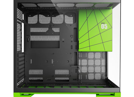 Geometric Future Model 5 Zwart/Groen - Zijaanzicht