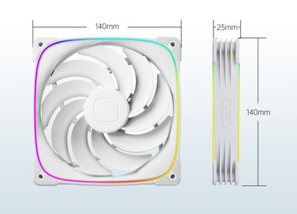 Geometric Future Squama 2503R-14W Triple Pack - Afmetingen