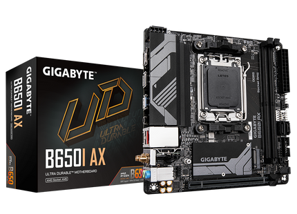 Gigabyte B650I AX - Product met verpakking