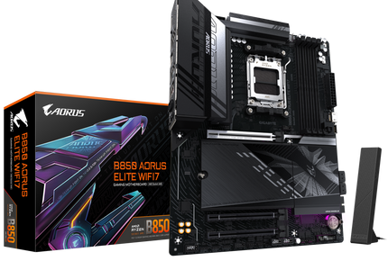 Gigabyte B850 AORUS ELITE WIFI7 - Verpakking met inhoud