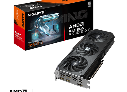 Gigabyte Radeon RX 9060 XT GAMING OC 16G - Verpakking met inhoud