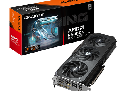 Gigabyte Radeon RX 9060 XT GAMING OC 16G - Verpakking met inhoud 2