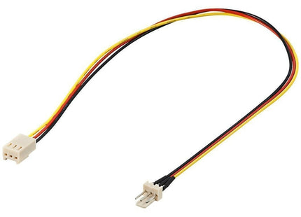 Goobay 3-pin koeler (male) naar 3-pin koeler (female) verlengkabel