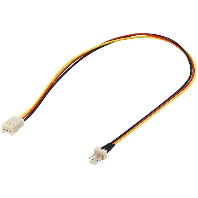 Goobay 3-pin koeler (male) naar 3-pin koeler (female) verlengkabel