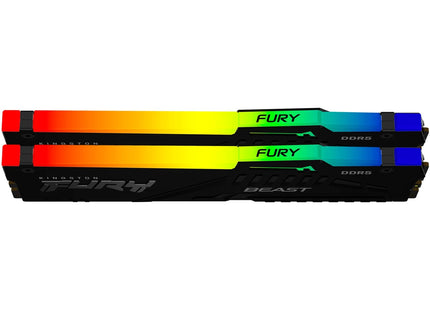 Kingston FURY Beast RGB 32GB DDR5-6000 C30 Zwart - Bovenaanzicht