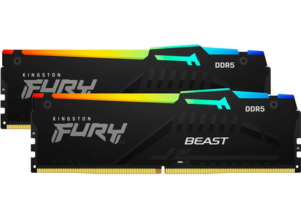 Kingston FURY Beast RGB 32GB DDR5-6000 C30 Zwart - Geheugen modules