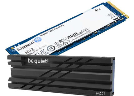 Kingston NV3 1TB + be quiet! M.2 SSD-koeler Bundel - Vooraanzicht