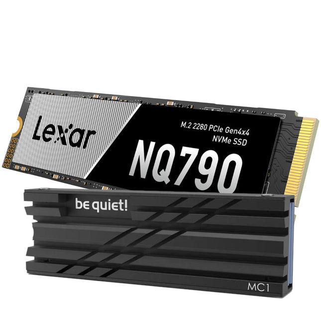 Lexar NQ790 1TB + be quiet! M.2 SSD-koeler Bundel - Vooraanzicht