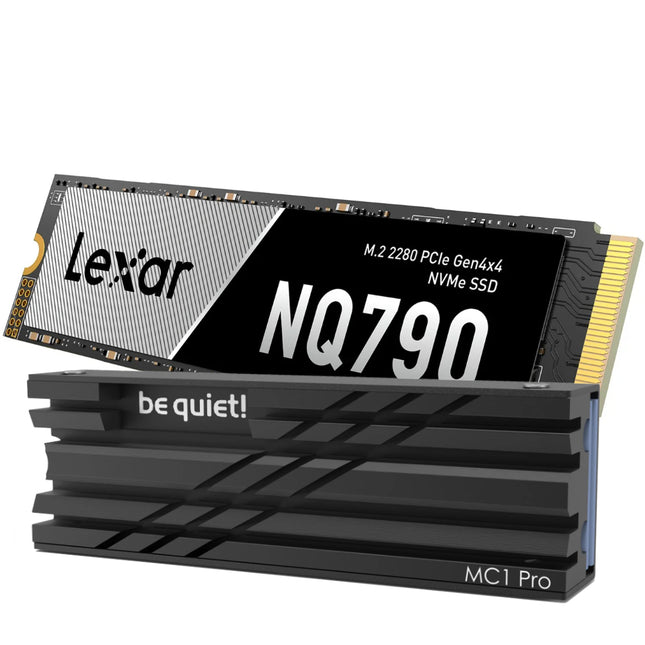 Lexar NQ790 4TB + be quiet! MC1 Pro M.2 SSD-koeler Bundel - Vooraanzicht