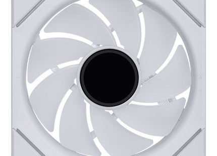 Lian Li UNI FAN SL-INF 120 ARGB Reverse Blade Wit - Ventilator niet draaiend voorkant