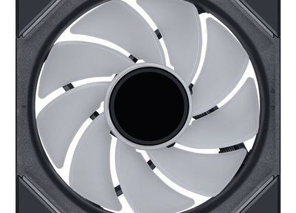 Lian Li UNI FAN SL-INF 120 ARGB Reverse Blade Zwart - Ventilator niet draaiend voorkant