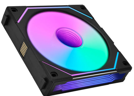 Lian Li UNI FAN SL-INF 120 ARGB Reverse Blade Zwart - Vooraanzicht
