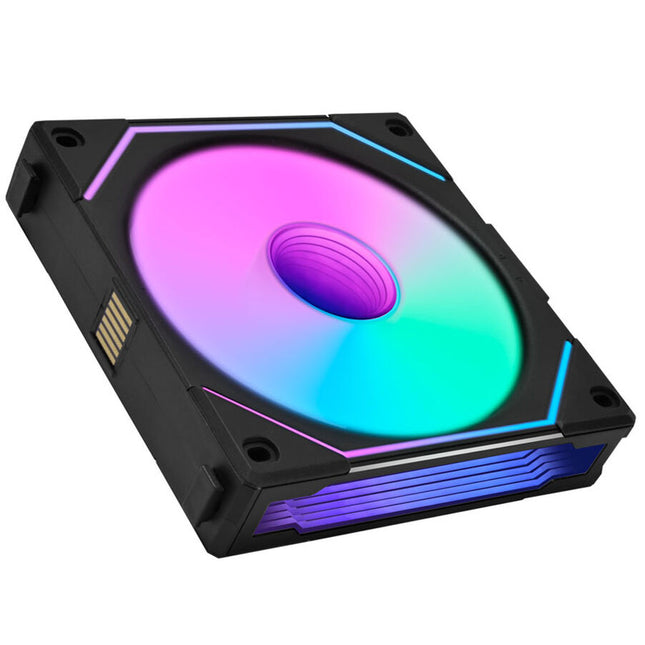 Lian Li UNI FAN SL-INF 120 ARGB Reverse Blade Zwart - Vooraanzicht