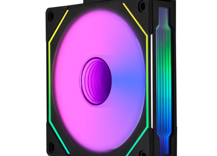 Lian Li UNI FAN SL-INF 120 ARGB Reverse Blade Zwart - Zijkant fan