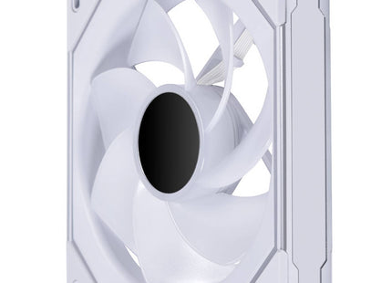Lian Li UNI FAN SL-INF 140 ARGB Reverse Blade Wit -zijkant  niet draaiend