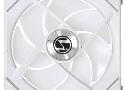 Lian Li UNI FAN SL-INF 140 ARGB Wit - Fan niet draaiend achterkant