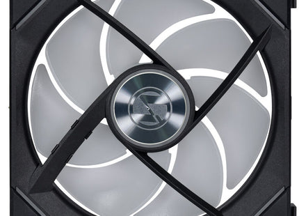 Lian Li UNI FAN SL-INF 140 ARGB Zwart - Fan niet draaiend achterkant