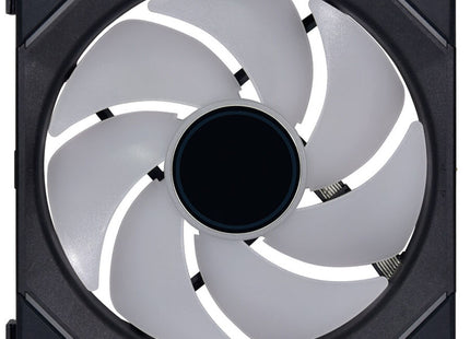 Lian Li UNI FAN SL-INF 140 ARGB Zwart - Ventilator niet draaiend voorkant
