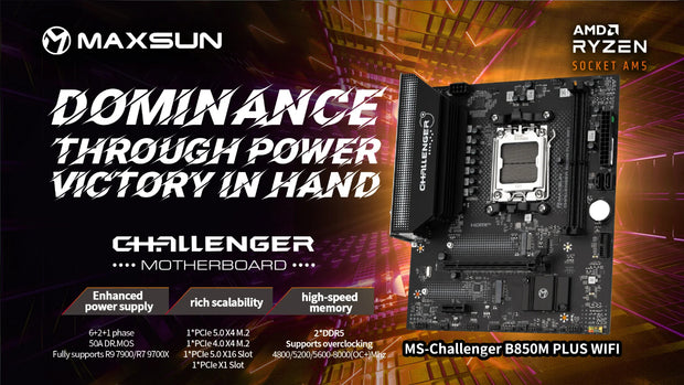MAXSUN MS-Challenger B850M PLUS WIFI - Banner