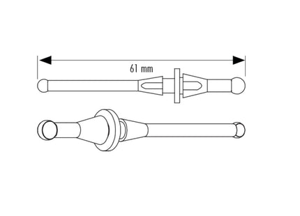 NA-SAV2 chromax.black Anti-Vibration Mounts - Afmetingen