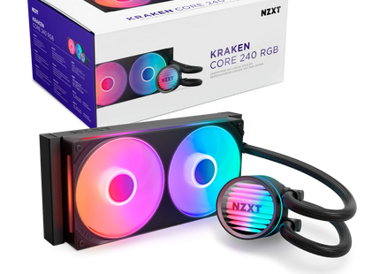 NZXTKraken Core 240 RGB  - Product met verpakking