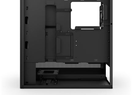 NZXT H5 Flow RGB Black 2024 - Zijaanzicht zonder zijpaneel rechts